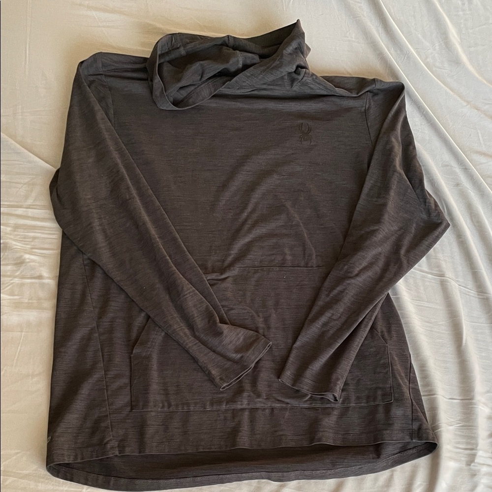 Spyder Active Charcoal Hooded Top